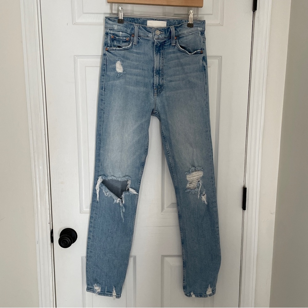 MOTHER high waisted rider skimp jeans in the confession wash size 28 - Picture 2 of 8
